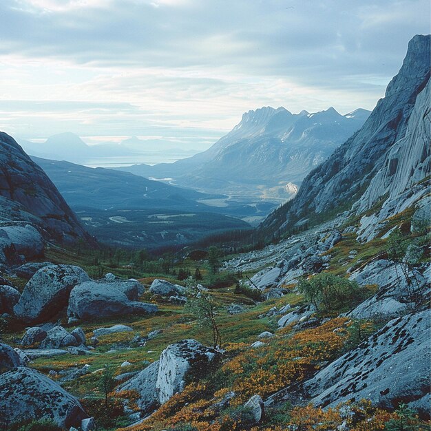 Photo touriste au sommet de hauts rochers concept de sport et de vie active