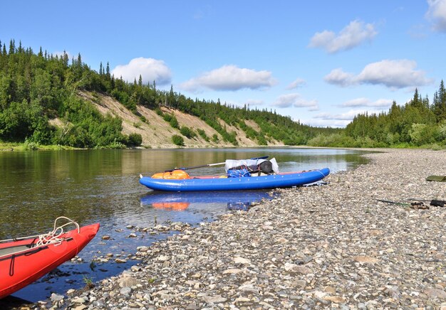 Touristes en kayak