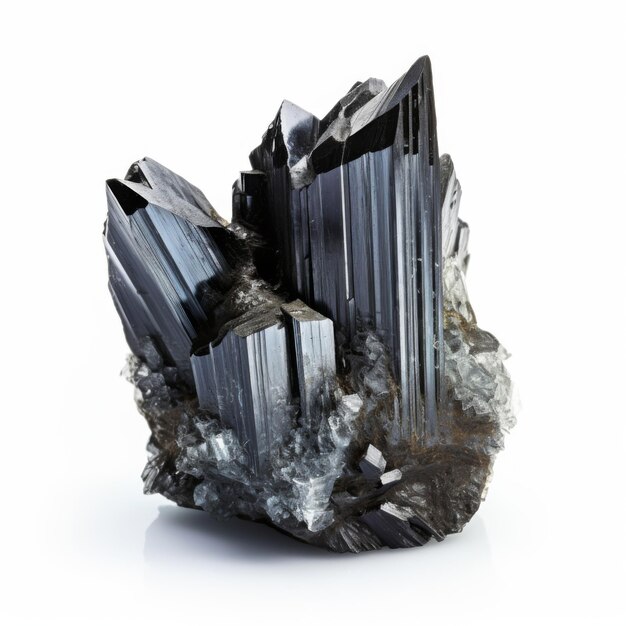 Tourmaline de Schorl isolée