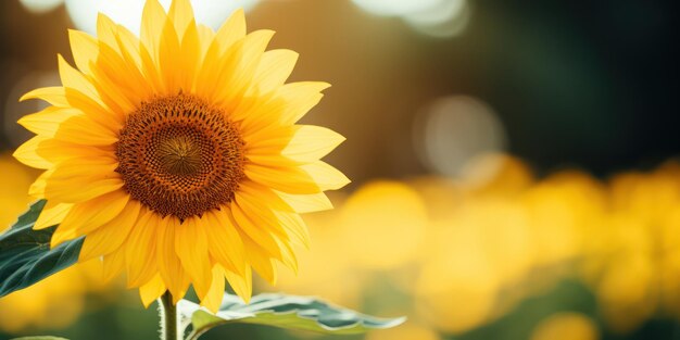 Tournesol élégant dans une photo saisissante