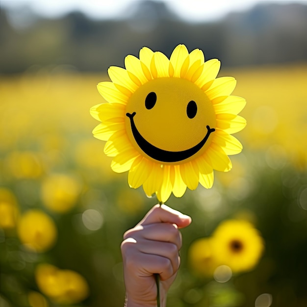 Photo le tournesol souriant