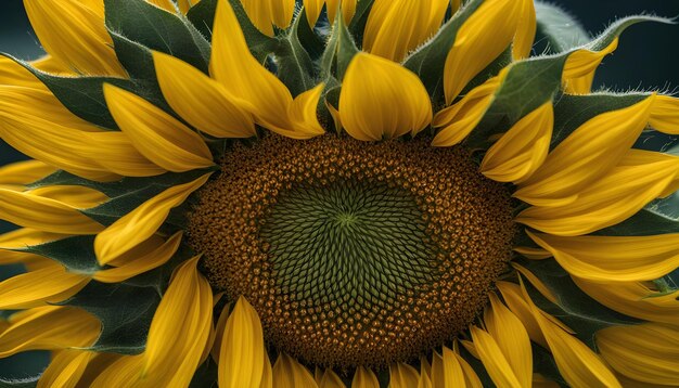 un tournesol avec des tournesols en arrière-plan