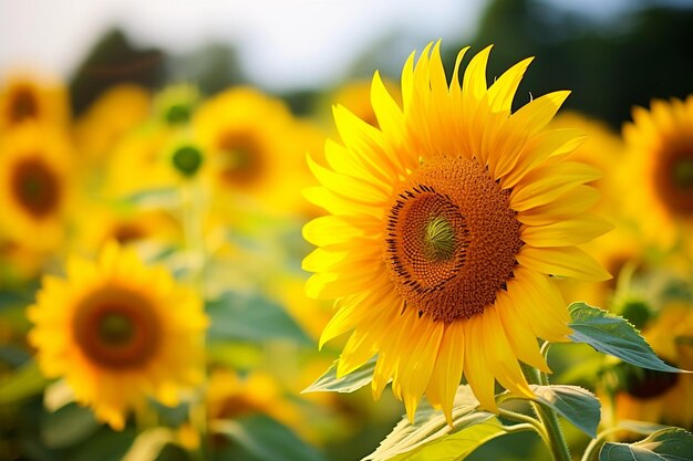 Les tournesols et les abeilles