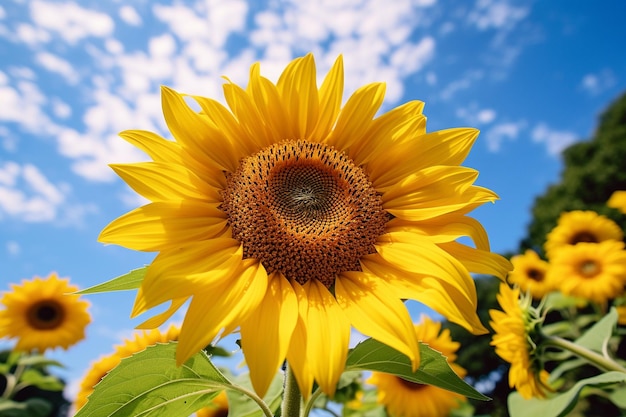 Les tournesols dorés sont en garde.