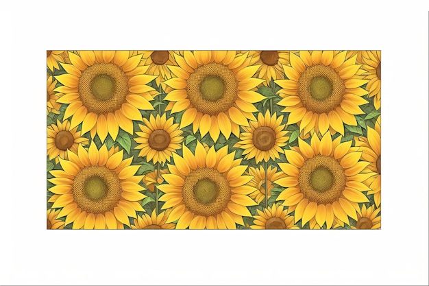 Des tournesols dorés sur une toile vert foncé