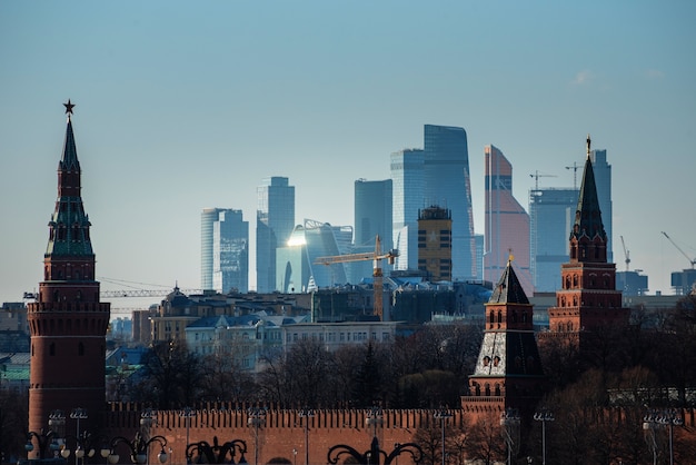 Tours du Kremlin de Moscou avec centre d'affaires international