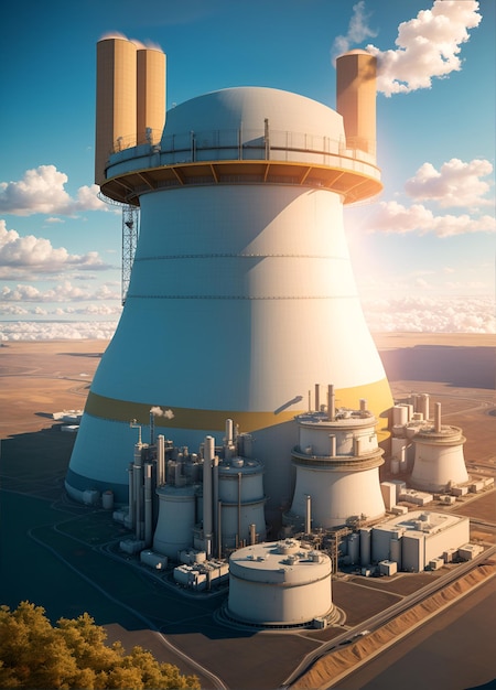 Les tours de refroidissement des centrales nucléaires ou des centrales au lignite dégagent de la fumée qui cause des dommages environnementaux.