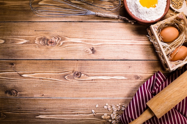 Photo tout ce dont vous avez besoin pour cuisiner à la maison