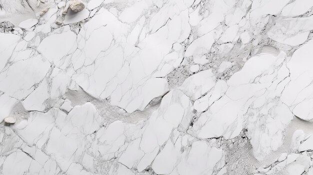 Tout établissement blanc enveloppant à partir d'une surface en pierre de marbre pour organiser AI Generated