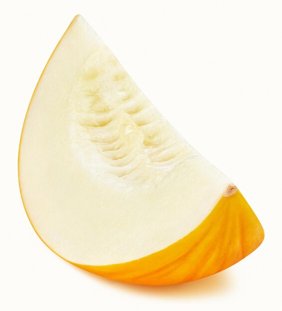 Tracé De Détourage De Melon. Melon frais isolé sur fond blanc