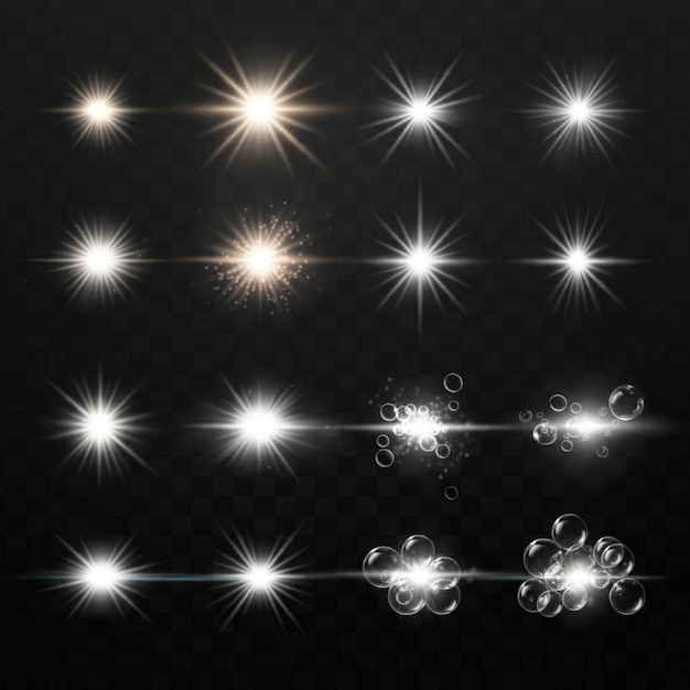 Des traces d'étoiles dans le noir