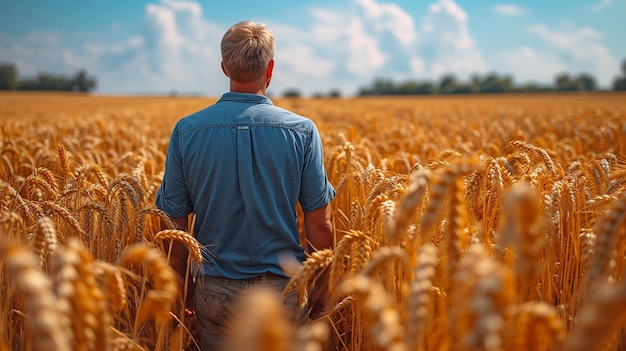 tracteur de culture arrosant un champ