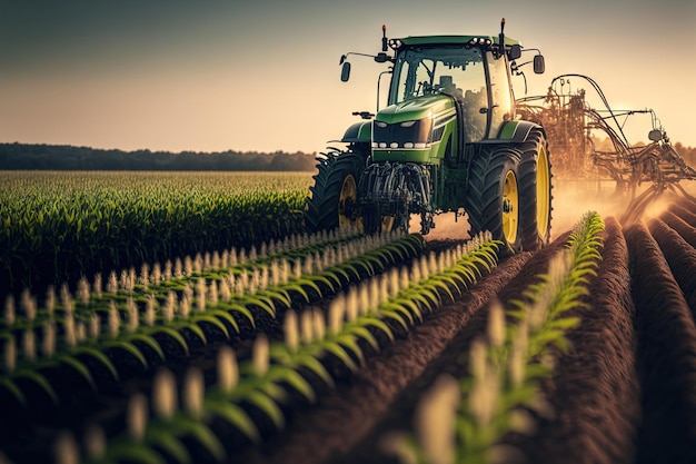 Tracteur épandeur de pesticides