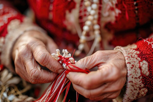 La tradition d'échanger les symboles de Martisor le 1er mars