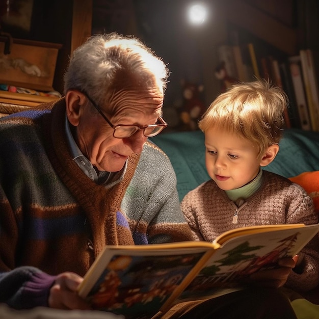 Les traditions chères La famille et l'esprit de Noël