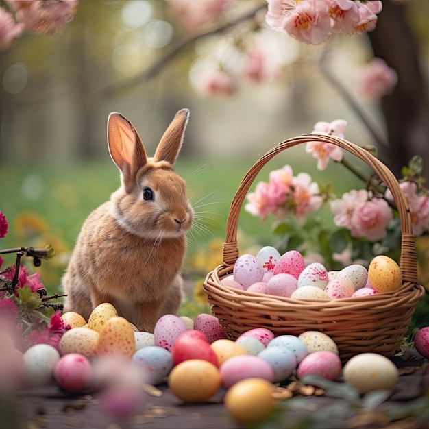 Traditions de Pâques avec la visite du lapin de Pâques