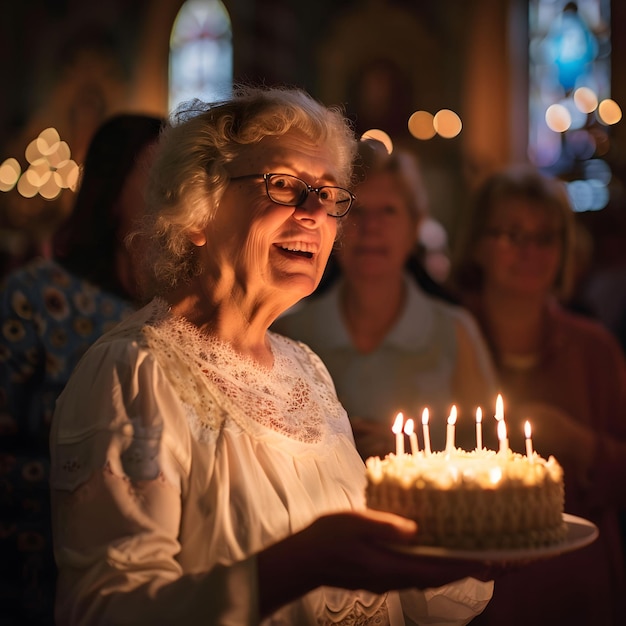 Les traditions sont maintenues du chant au gâteau.