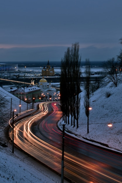 Trafic de nuit. Nijni Novgorod