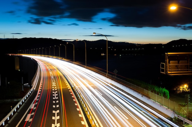 Trafic de vitesse sur l'autoroute