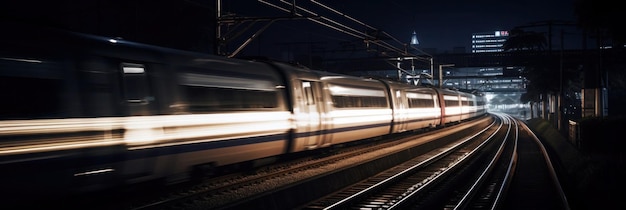 Le train a le numéro 2 dessus