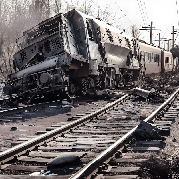 Un train qui a le mot " sur le côté