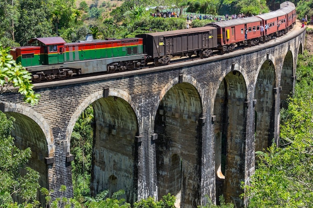 Photo le train sur le sri lanka