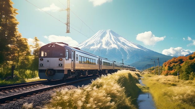 le train technologique futuriste japonais