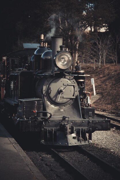 Photo le train à vapeur