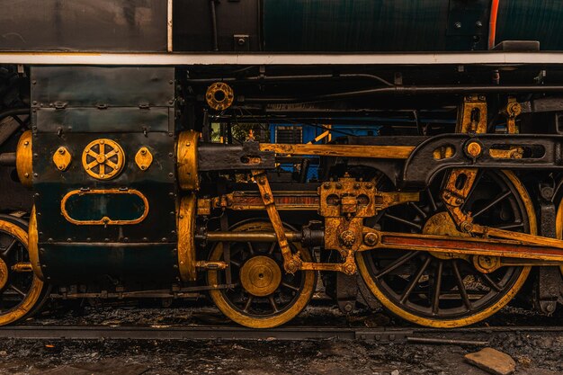 Photo le train sur les voies ferrées