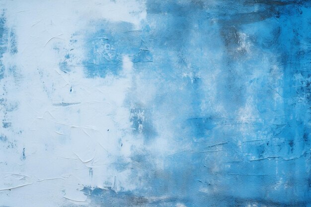 Un trait de grunge blanc abstrait sur un fond bleu