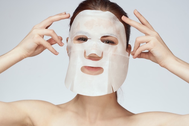 Traitements spa de rajeunissement de la peau propre du masque facial