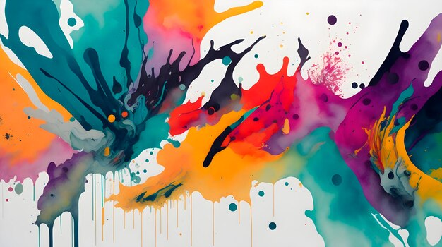 Traits colorés sur papier un design magnifique et artistique avec des couleurs