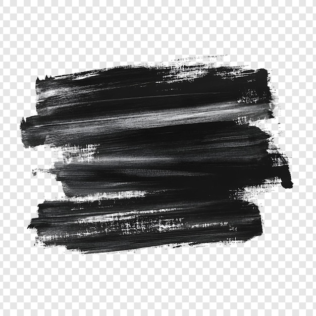 traits noirs isolés sur une surface transparente
