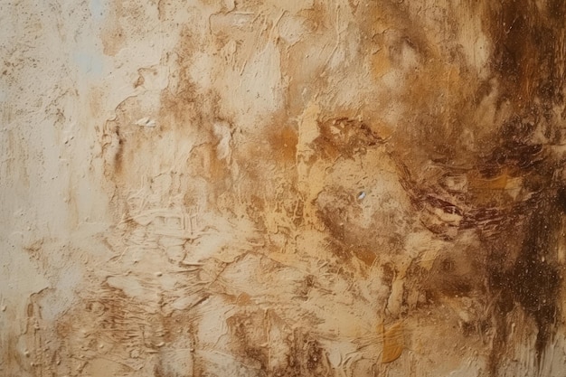 Traits de peinture grunge beige subtils sur l'IA générative de surface texturée