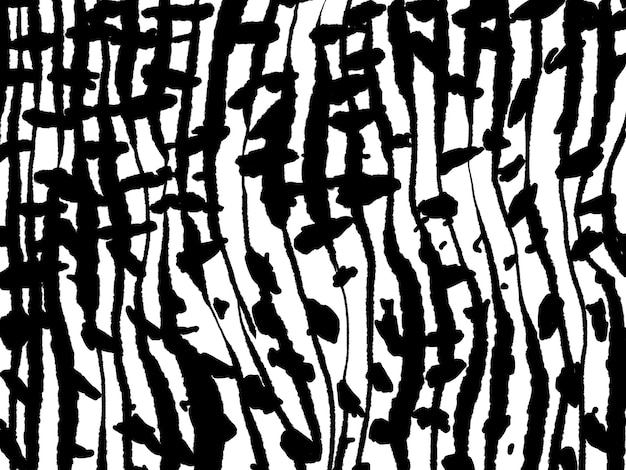 Traits points fond de texture d'encre Traits d'illustration vintage noir et blanc Motif décoratif abstrait géométrique Dessin à l'encre grunge art papier moderne maquette de texture noire sur fond blanc