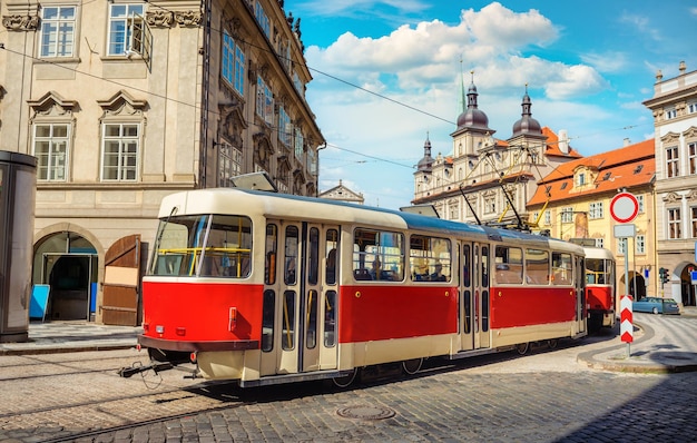 tramway à Prague