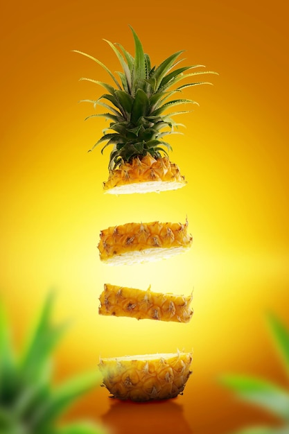 Tranche d'ananas frais