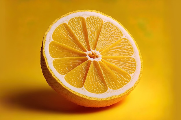 Une tranche de citron frais