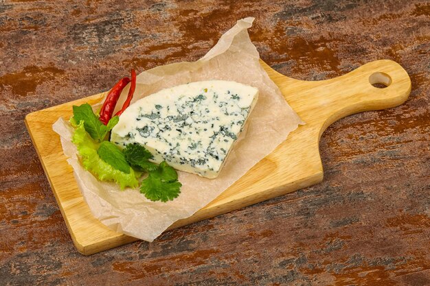 Tranche de fromage bleu