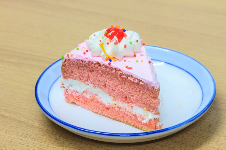 tranche de gâteau éponge Victoria