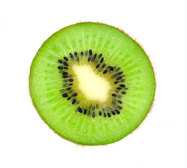 Tranche de kiwi isolé