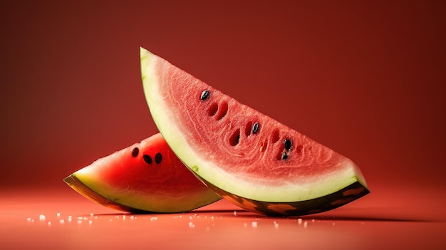 Une tranche de melon d&#39;eau