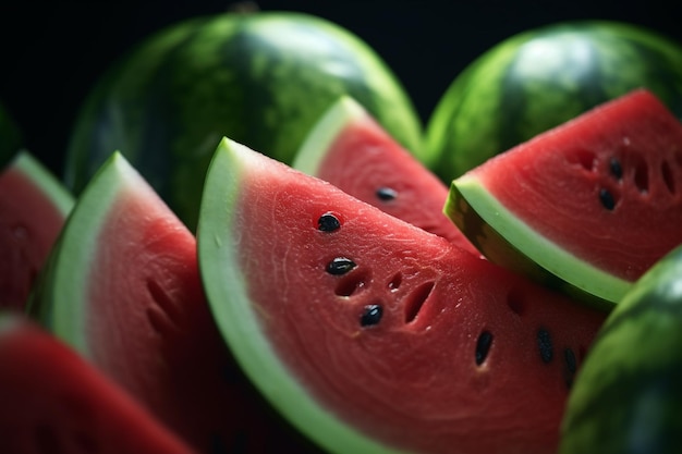 Une tranche de melon d&#39;eau