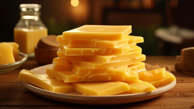 Des tranches de fromage transformé, un produit laitier pratique