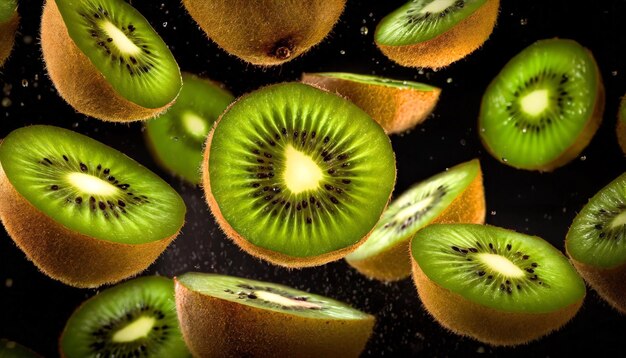 tranches de fruits frais de kiwi