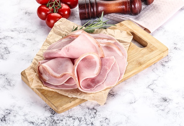 Tranches de jambon bio naturel