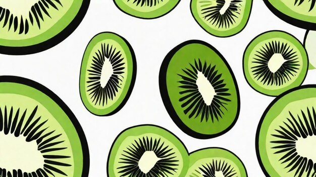 Des tranches de kiwi juteuses