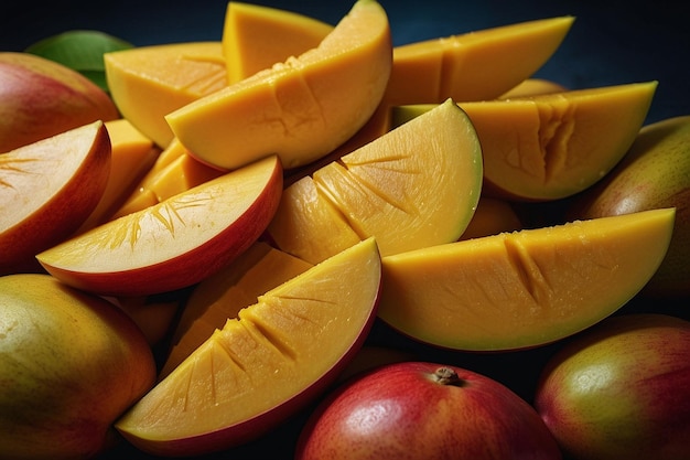 Des tranches de mangue