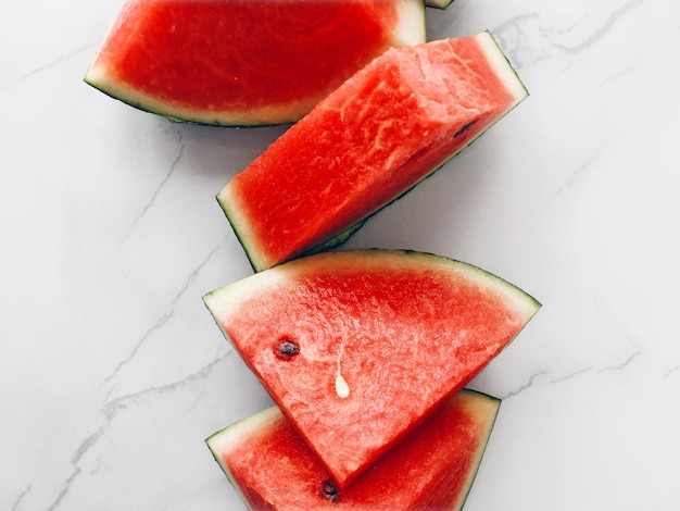 tranches de melon d&#39;eau