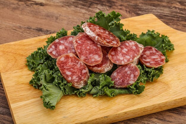 Tranches de saucisse Fuet de porc ibérique